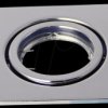 3474 GU10 mounting frame, square, movable, Chrome