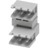Pin header, 3 pole, pitch 5.08 mm, gray, 1099726