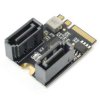M.2（A+E Key）to SATA3.0 Expansion Card for LattePanda Delta/Alpha