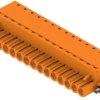 Socket header, 15 pole, pitch 5 mm, straight, orange, 1017590000