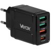 Ładowarka - zasilacz 5V/3A 9V/2A 12V/1,5A PD3.0/32W sieciowy 3xUSB+USB-C Vayox VA0006 / BX8769