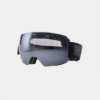 GOGLE NARCIARSKIE Z POWŁOKĄ LUSTRZANĄ UNISEKS - CZARNE 4FWAW24AGOGU043-20S