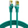 Patch cable, RJ45 plug, straight to RJ45 plug, straight, Cat 6A, S/FTP, LSZH, 0.5 m, green, MK7001.0,5GR