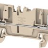 Terminal block, push-in connection, 1.5 mm², 4 pole, 17.5 A, 6 kV, dark beige, 2898120000