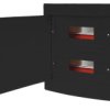 Rozdzielnia Obudowa Elektryczna Podtynkowa 2X12 24 Czarna Czrm-Pt-24M