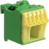 Blok samozacisków ochronny zielony 1x16+5x4 mm2 szerokość 30mm QuickConnect KN06E HAGER