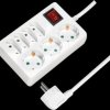 LPS210 Socket outlet, 7 sockets, with switch, 5 m, white