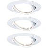 Paulmann 93422 Base Flush Mount Light 3-Piece Set LED GU10 15W White