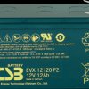 EVX12120F2 lead-acid battery, 12 Ah, 12 V, deep cycle