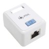Gniazdko Solarix CAT5E STP 1xRJ45 natynkowe białe SX108-5E-STP-WH