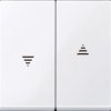 432425 System M, rocker for roller shutter switches, active white gloss