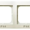 AS Ramka podwójna do łączników IP44 ecru RH-2G/27