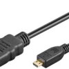 Przewód HDMI™ o dużej szybkości transmisji z Ethernetem (Micro, 4K @ 60 Hz) - Długość kabla 1 m