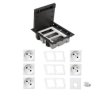 KONTAKT SIMON FLOOR BOX puszka podłogowa 5x gniazdo pojedyncze z/u + 1x gniazdo RJ45 kat. 6 nieekranowane do podłóg technicznych