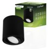 Oprawa Natynkowa Halogenowa Spot Tuba Egio Gu10 Lumiled Okrągła Czarna 83Mm