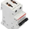 Wyłącznik miniaturowy System Pro M Compact, Typ C, 2-biegunowy, 13A, 440V ac, 125 V dc, ABB, S200M 10 kA