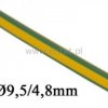 Koszulka termokurczliwa 9,5/4.8 żólto- zielona