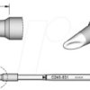 C245931 Lötspitze C245 Sondertypen, C245931/2,7 mm, Hohlkehle, abgeschrä