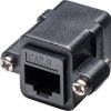 RJ45 adapter montażowy z kołnierzem montażowym, CAT 6