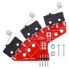 Pololu Left Bumper Switch Assembly for Romi/TI-RSLK MAX (Through-Hole Pins Soldered)