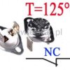Termostat bimetaliczny 16A 250VAC 125°C pionowy NC