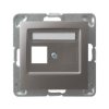 IMPRESJA Obudowa gniazda pojedyncze typu Keystone prosta tytan GPK-1Y/p/23 OSPEL