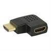 Adapter HDMI gniazdo - HDMI wtyk - kątowy lewostronny