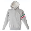 JRC Bluzy i polary 988271 Unisex L Zip Lunga L Jasnoszary Bawełna 100