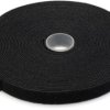 Velcro tape, releasable, fabrics, (L x W) 10 m x 2.6 mm, black, -40 to 80 °C, AK-770905-100-S