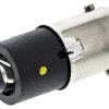 Lampka kontrolna Żółty 8-48V ac/dc BA9s LED średnica 4.9mm długość 26mm