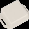 1551PFLGY Mini ABS housing, 40 x 40 x 20 mm, grey, flanged