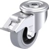 Blickle 942059 LER-POEV 80G-FI-SG Rolka obrotowa z blachy stalowej Średnica koła: 80 mm Maksymalne obciążenie: 140 kg 1