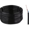 Kabel elektryczny OMYp 2x0,5 300/300V czarny