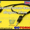 Przewód pomiarowy banan - banan 19A długość: 25cm kolor czarny