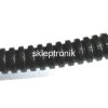Rura karbowana FI 10x7mm czarna cięta