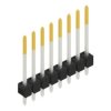 Pin header, 8 pole, pitch 2.54 mm, straight, black, SL 11 190 8 S