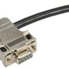 D-Sub connector housing, size: 1 (DE), angled 70°, cable Ø 3.5 to 8.6 mm, thermoplastic, shielded, silver, 09670090448