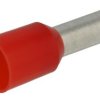 Końcówka; 12mm; rurkowa; izolowany; KRI1000R12; czerwony; proste; na przewód; 10mm2; cynowane; zaciskany; 1 tor