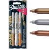 Zestaw Markerów Permanentnych 3X Kolory Metaliczne Końcówka Fine Point 0,9Mm...