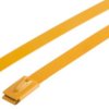 Opaska kablowa 360mm 7.9 mm Stal nierdzewna z powłoką poliestrową 100 sztuk RS PRO