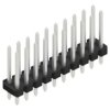 Pin header, 20 pole, pitch 2.54 mm, straight, black, 10058703