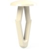 Pusher pin, natural, hole Ø 3.9 mm, L 15.6 mm, POM, for clamping range 1 - 5 mm, 072.17.741