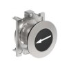 Metalowy przycisk płaski fi30mm kryty samoczynny powrót z symbolem STRZAŁKA W BOK Czarny LPFB1142