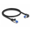 Delock 80221 RJ45 Network cable, patch cable CAT 6A S/FTP 0.50 m Black 1 pc(s)