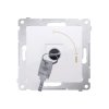 Simon 54 Łącznik na kluczyk chwilowy biały DP1K.01/11