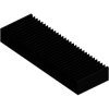 Extruded heatsink, (L x W x H) 100 x 300 x 40 mm, 0.59 to 0.3 K/W, black anodized, SK 56 100 SA