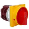 4G25-53-OU S6 Łącznik krzywkowy 1-0-2 do montażu na płycie , 3-biegunowy , 25A, żółto-czerwone pokrętło z możliwością blokowania