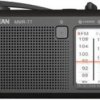 Radio outdoorowe Sangean MMR-77 fale metrowe (VHF), fale średnie (MF) korba ręczna, ochrona przeciwbryzgowa, latarka kie
