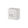 Metz Connect 130B10D10002-E Network outlet Surface-mount 1 port Pure white