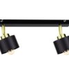 Spot nowoczesny 2xE27 SIMPLY BLACK/GOLD